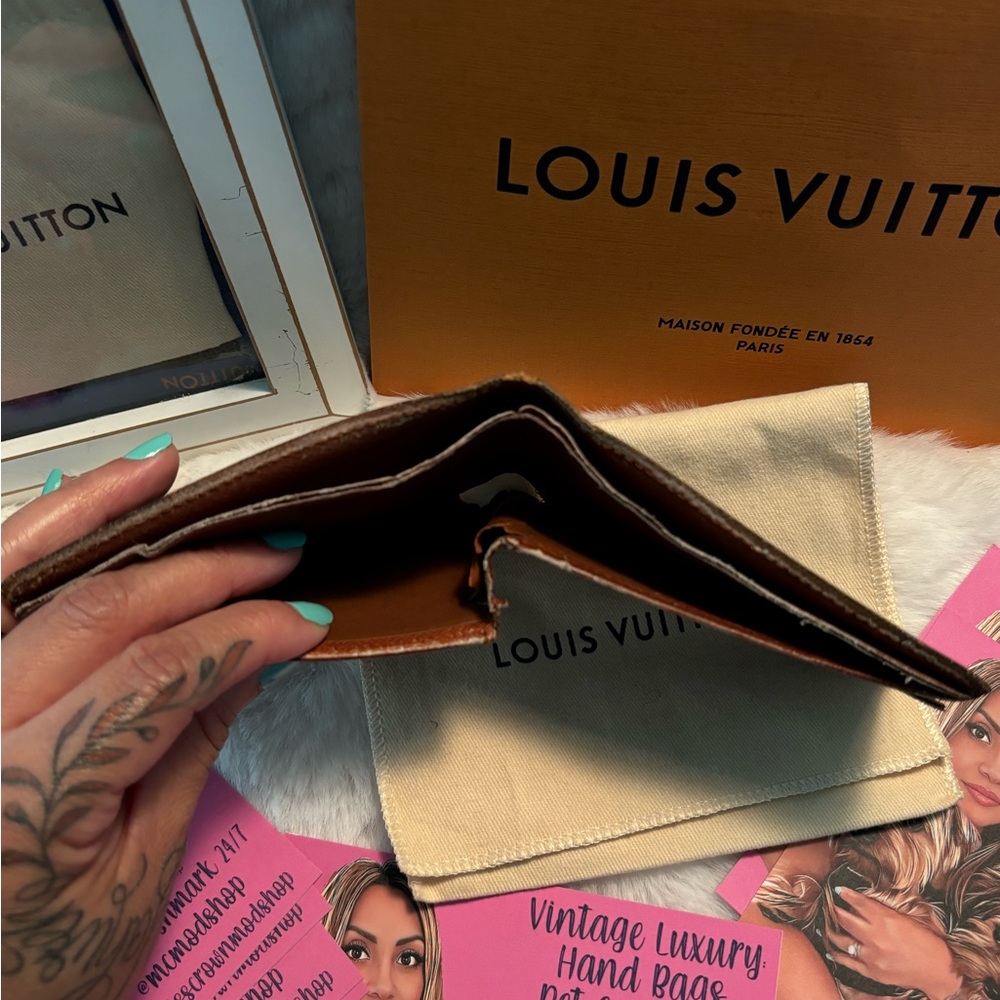 Louis Vuitton Monogram Canvas Bi-Fold Wallet in Brown - Picture 11 of 16